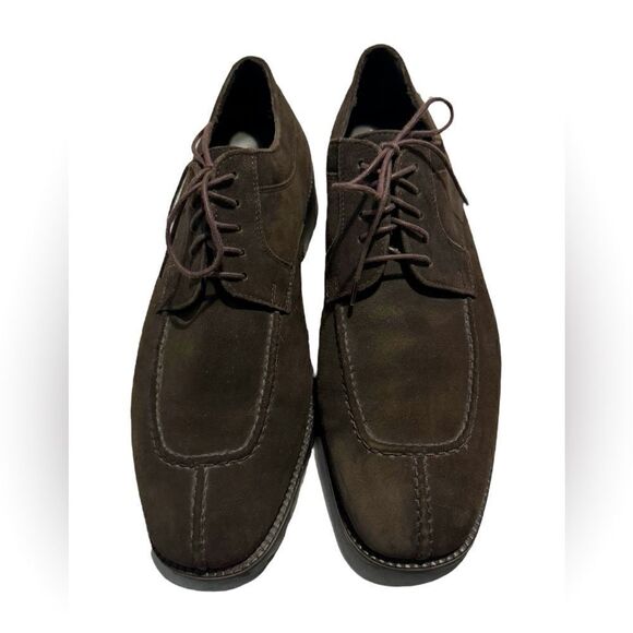 Cole Haan Suede NikeAir Sole Split-Toe Lace-up Oxford Sz 9 Perfect Condition - Picture 1 of 12